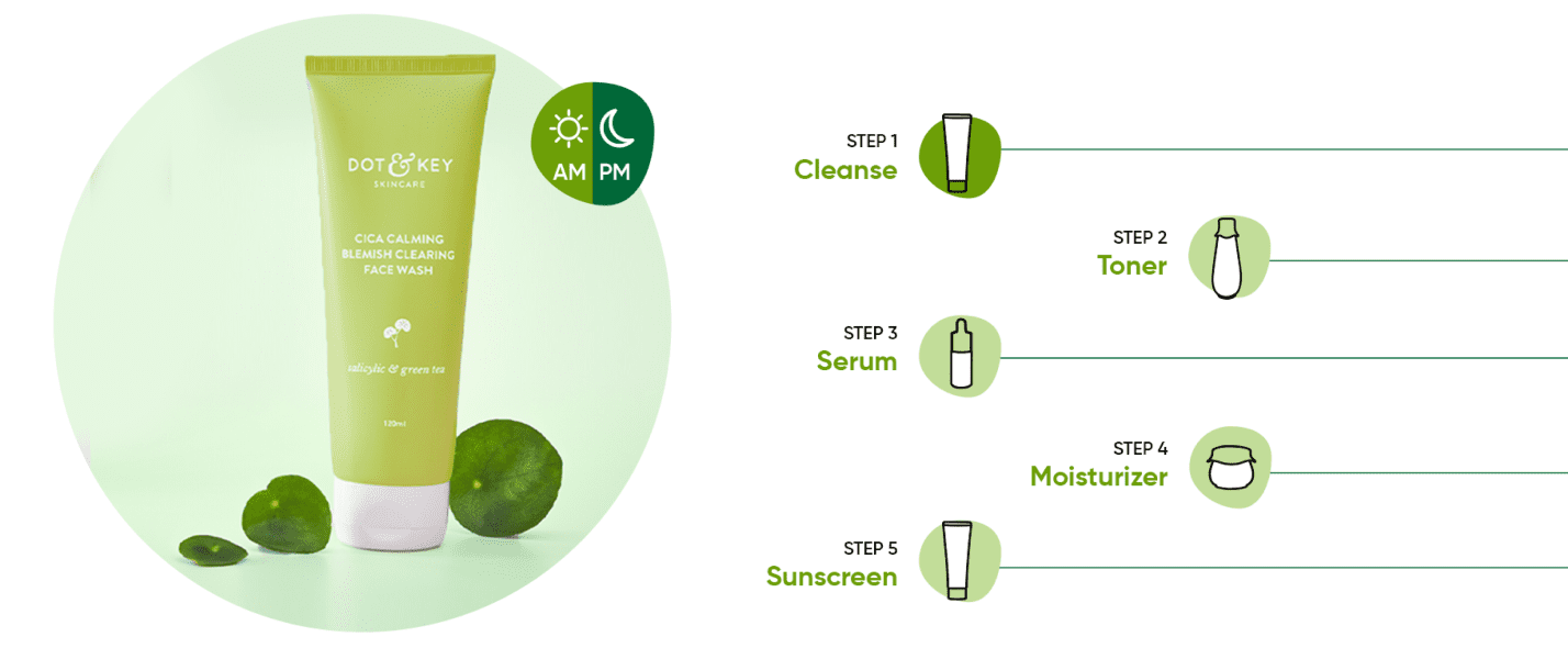 Dot & Key Cica Calming Blemish Clearing Face Wash - 100 ml image 3