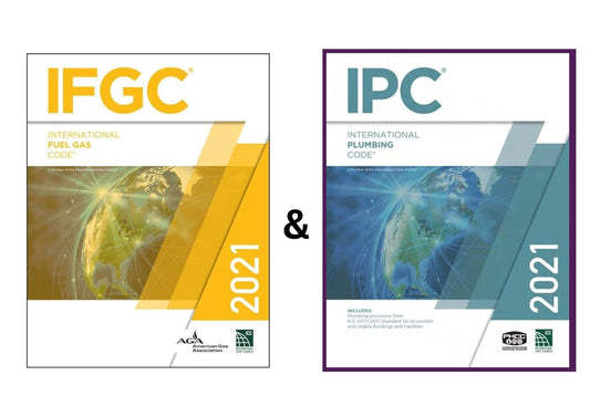 2021 IFGC IPC Code Book Set International Fuel Gas Code Plumbing Code ICC