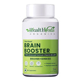 Health Veda Organics Plant-Based Brain Booster with Brahmi & Ginkgo - 60 tabs