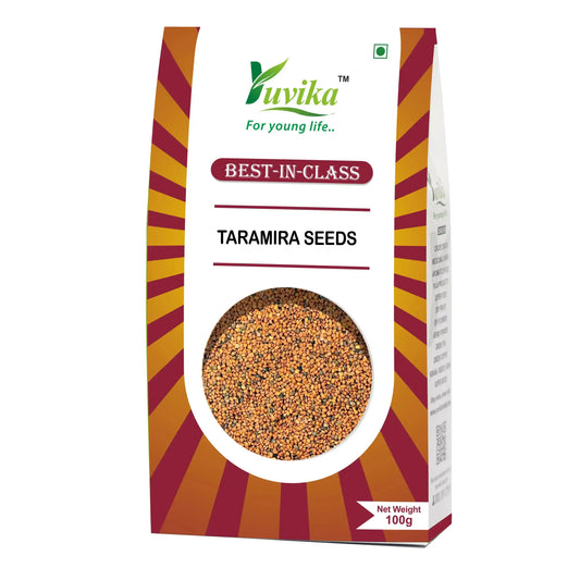 Yuvika Taramira Seeds - Tarameera Seeds - Tara Mira Seeds - Brassica eruca - 100gms