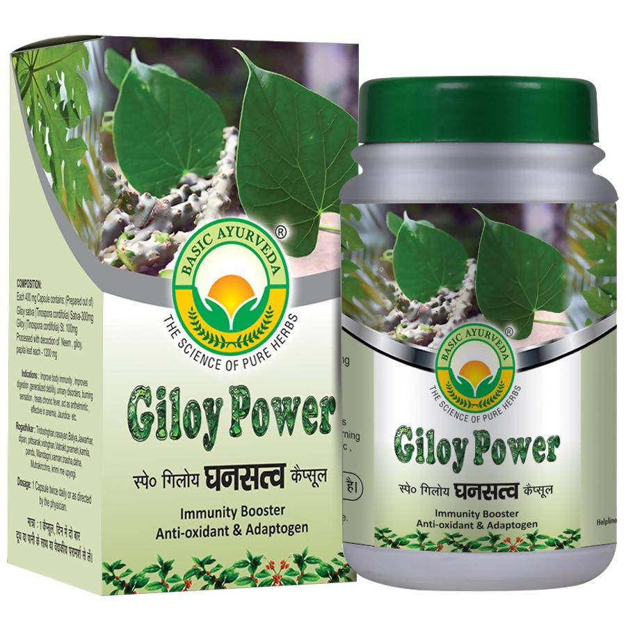 Basic Ayurveda Giloy Power Capsules - 40 Tablets