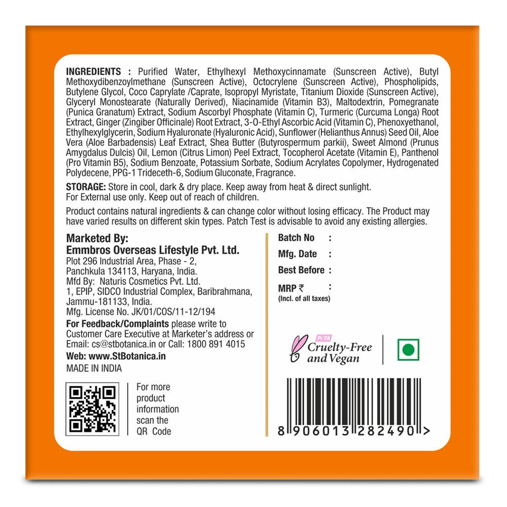 St.Botanica Vitamin C SPF 25 | UVA / UVB PA+++ Brightening Day Cream image 4