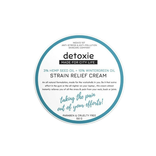 Detoxie Strain Relief Cream - 50 gms