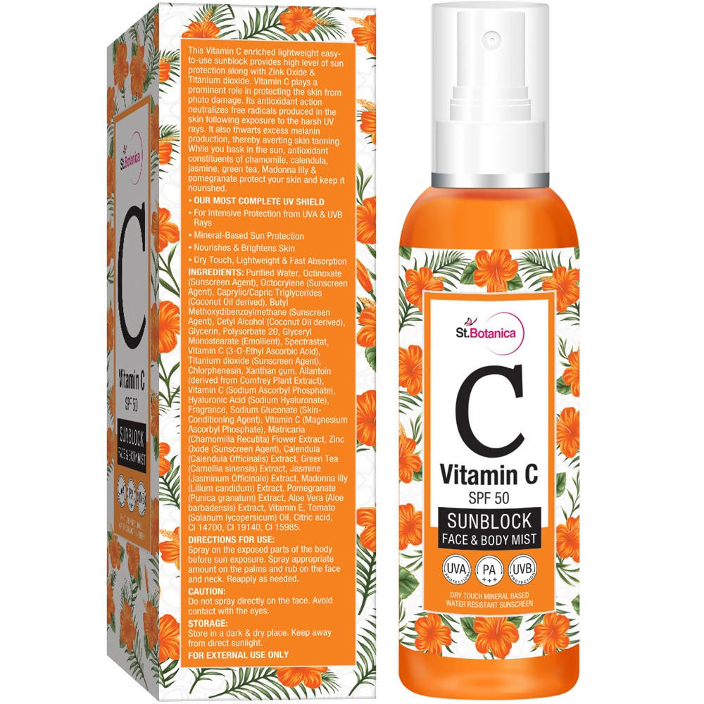 St.Botanica Vitamin C SPF 50 Sunblock Face & Body Mist image 3